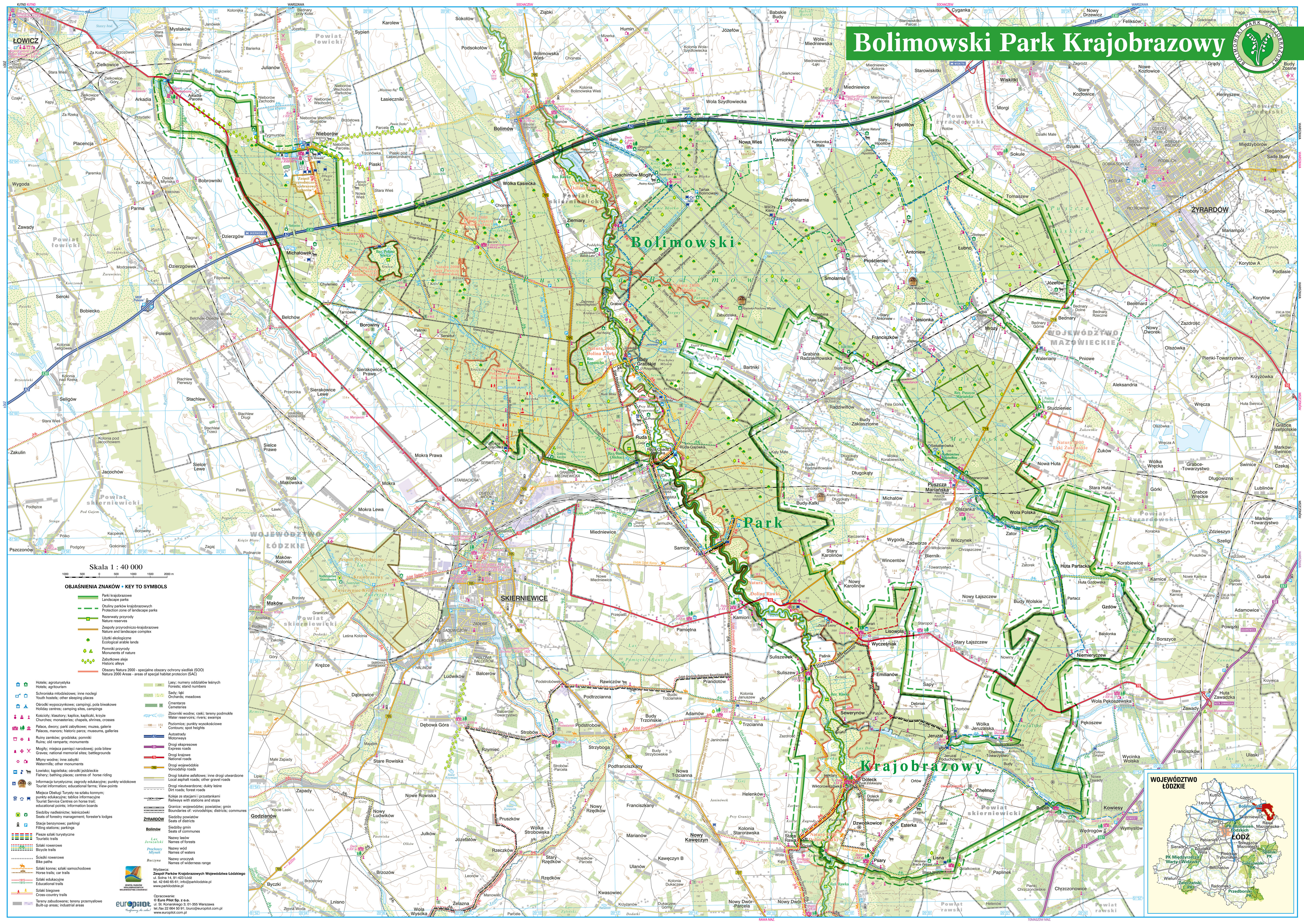 Mapa Bolimowskiego PK 1-40.000 2021