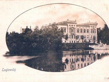 Pałac Ludwika Heinzla w Lesie Łagiewnickim, <p>fotopolska.eu , 1900-1910 r.</p>