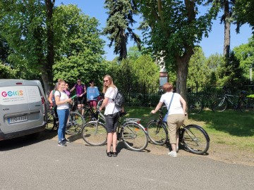 Rajd rowerowy dla nauczycieli po PKMWiW, <p>K. Kierniakiewicz</p>